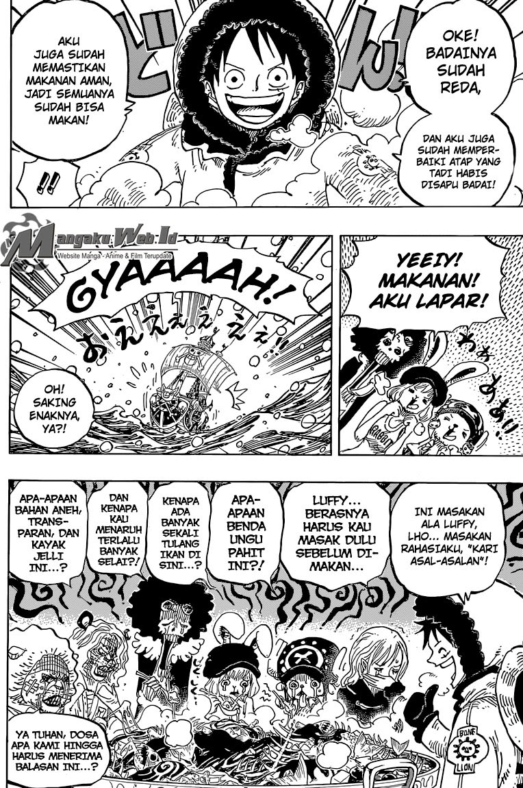 One Piece Chapter 824 permainan bajak laut kecil Image 14
