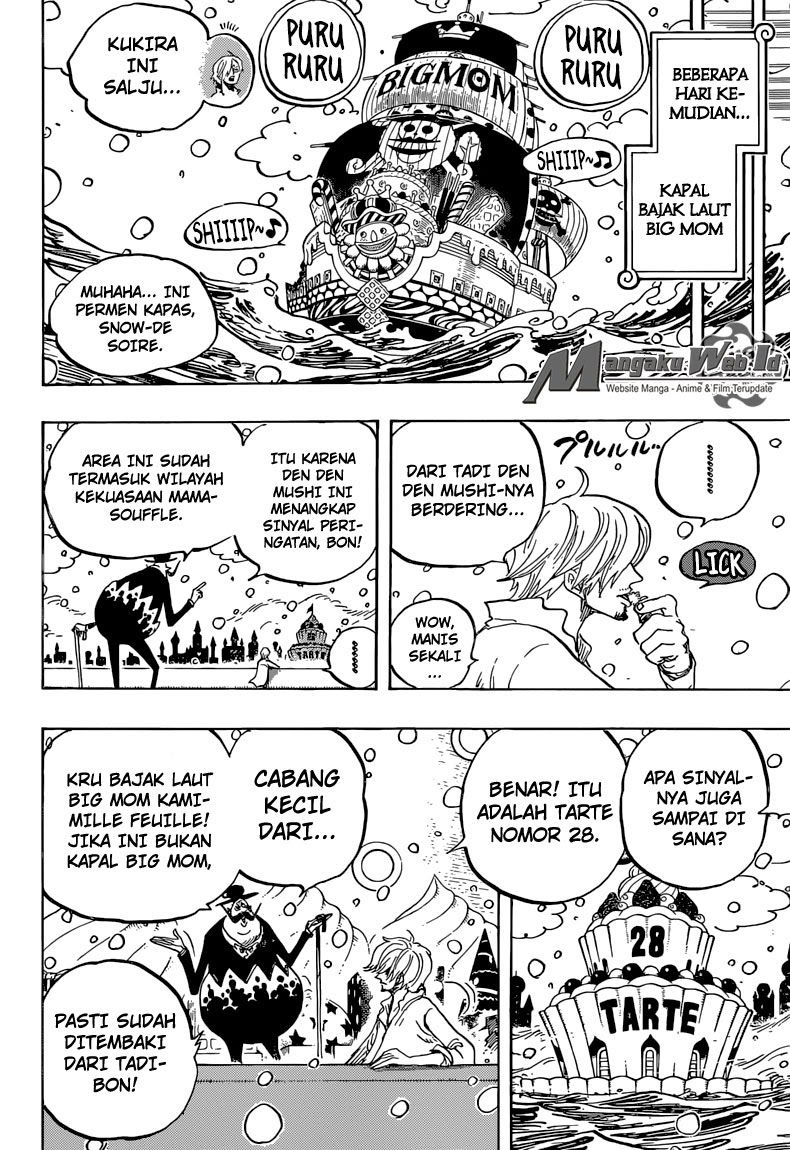 One Piece Chapter 824 permainan bajak laut kecil Image 16