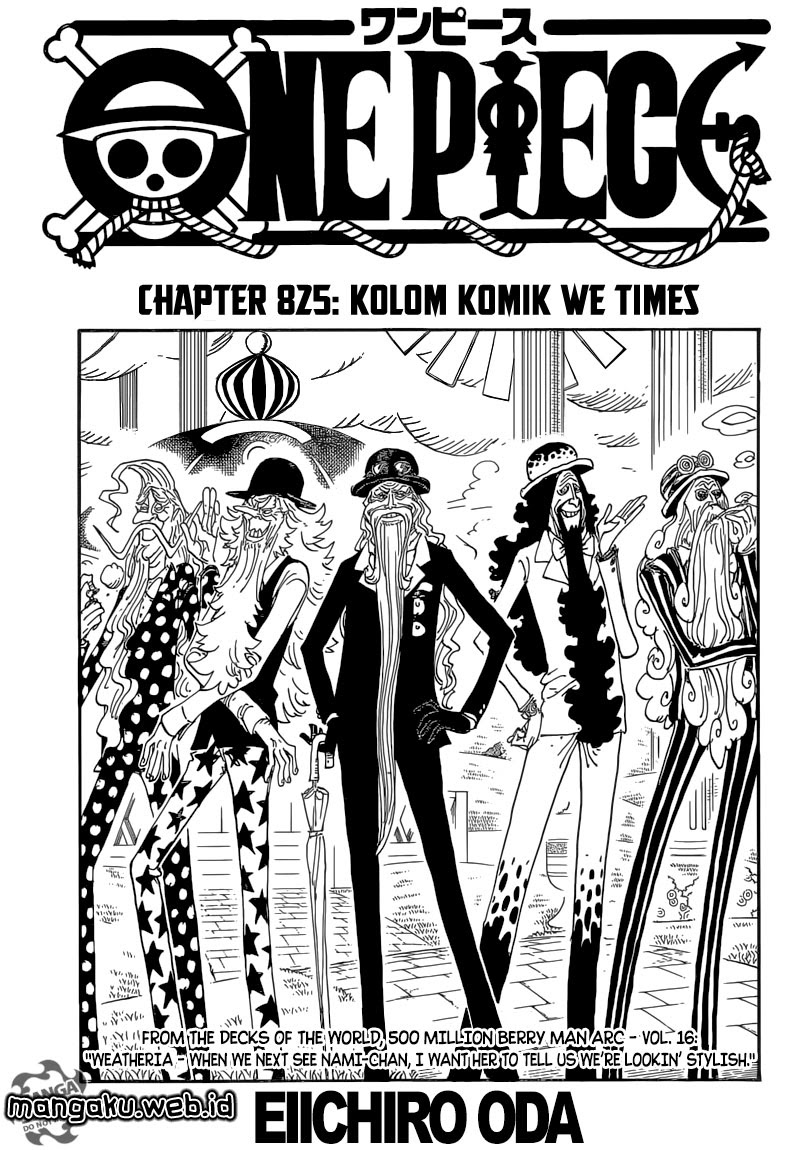 One Piece Chapter 825 kolom komik we times Image 1