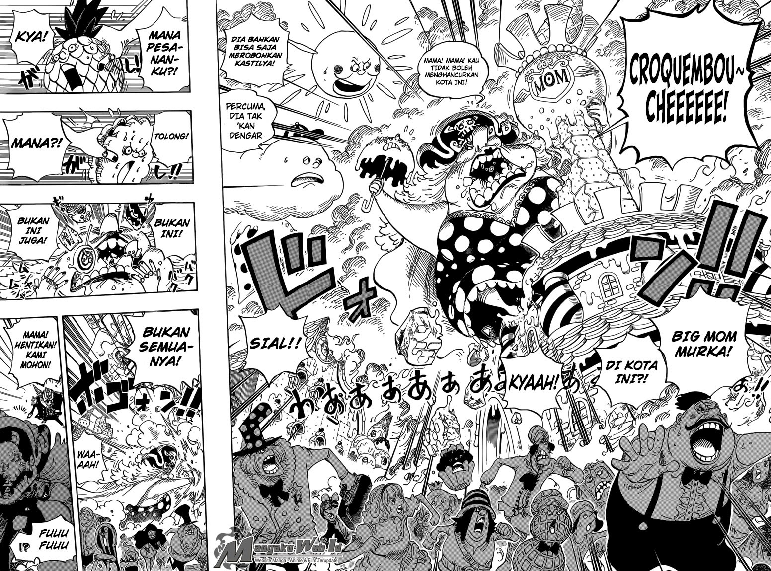 One Piece Chapter 829 – yonkou, bajak laut charlotte linlin Image 8