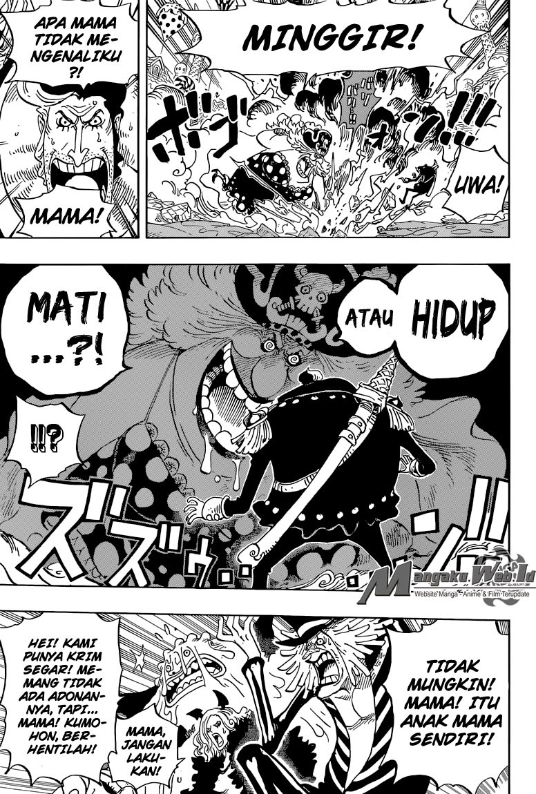 One Piece Chapter 829 – yonkou, bajak laut charlotte linlin Image 10