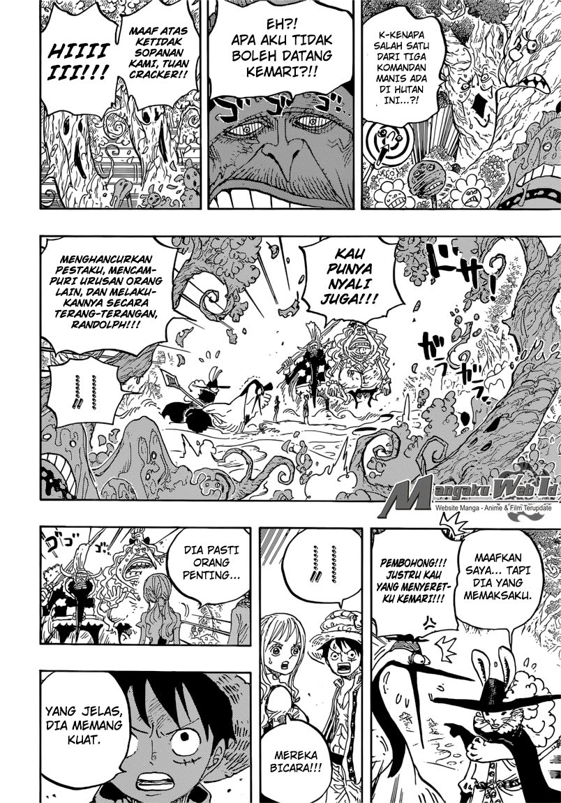 One Piece Chapter 836 – kartu vivre pemberian lola Image 6