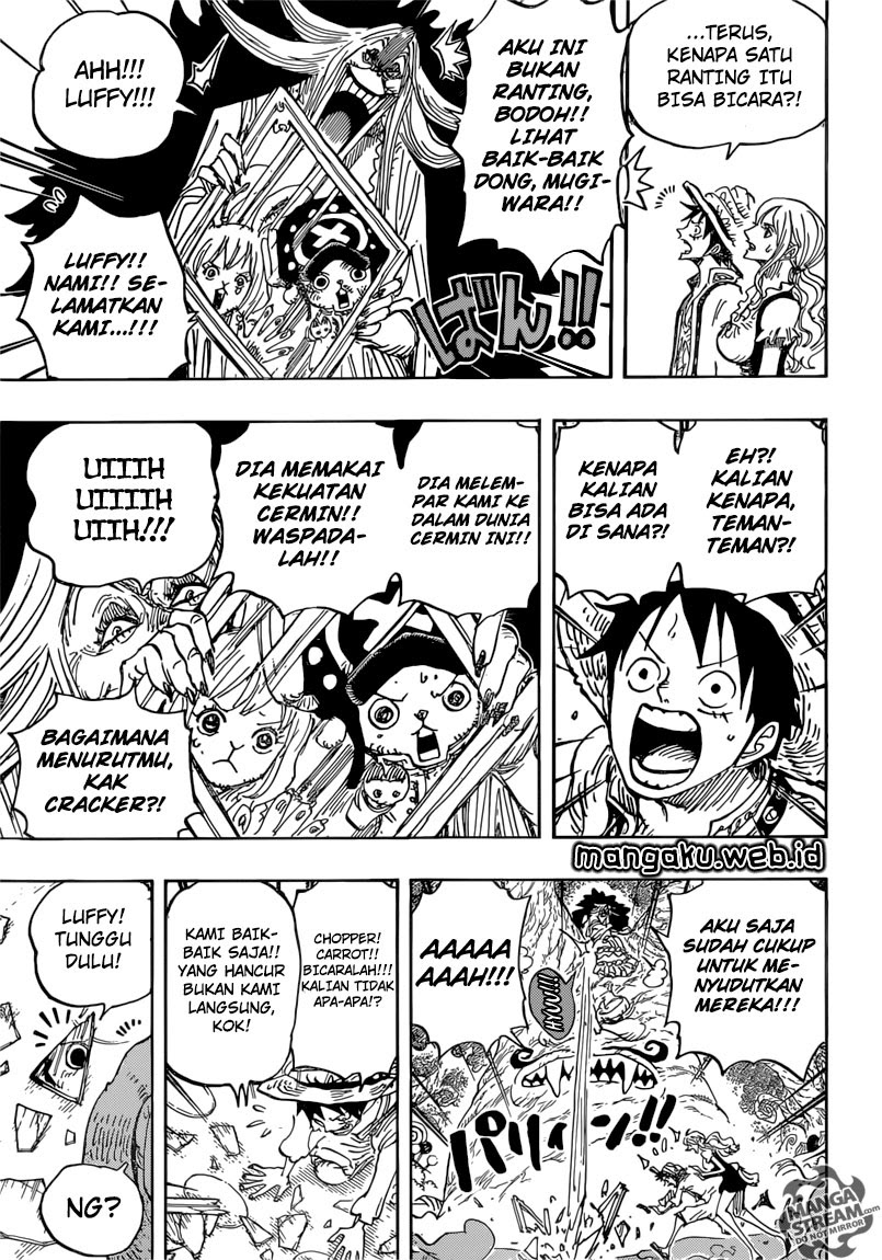 One Piece Chapter 836 – kartu vivre pemberian lola Image 9