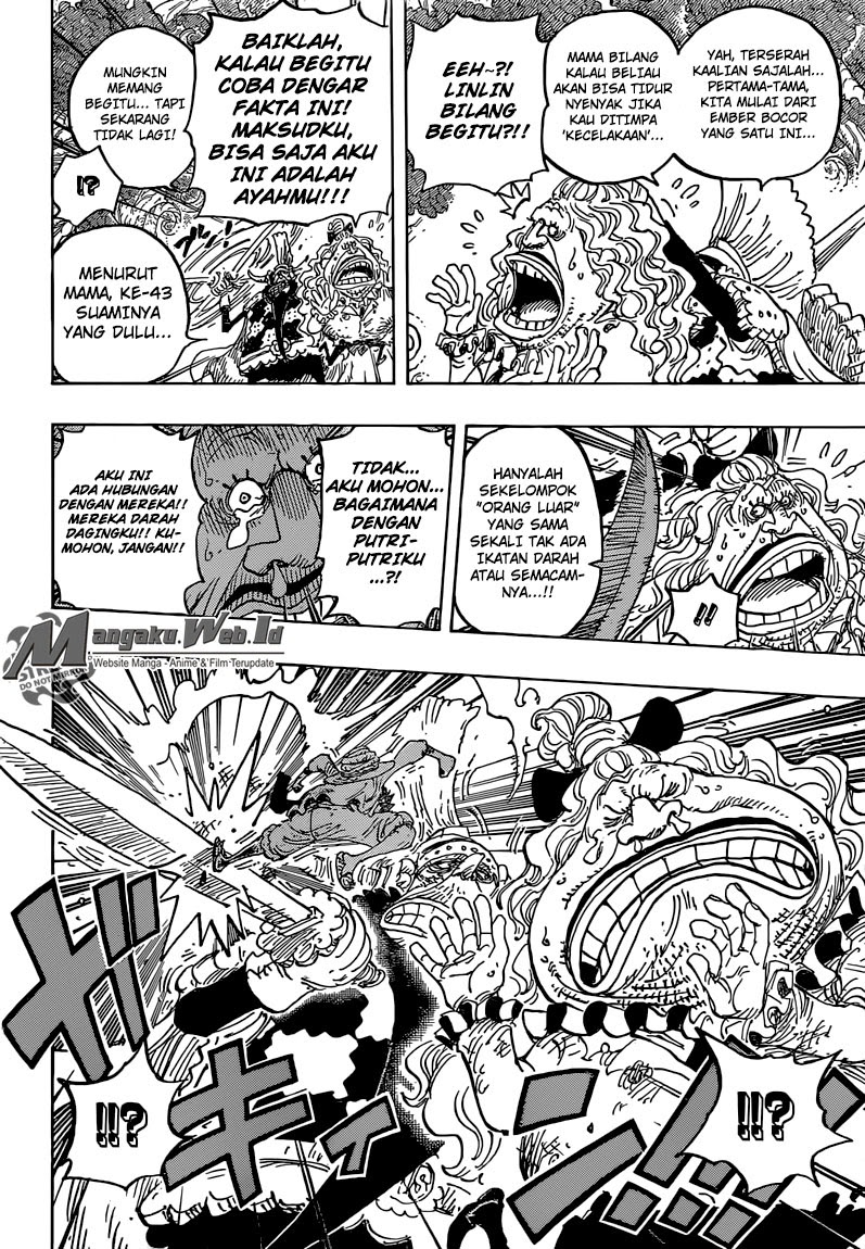 One Piece Chapter 836 – kartu vivre pemberian lola Image 10