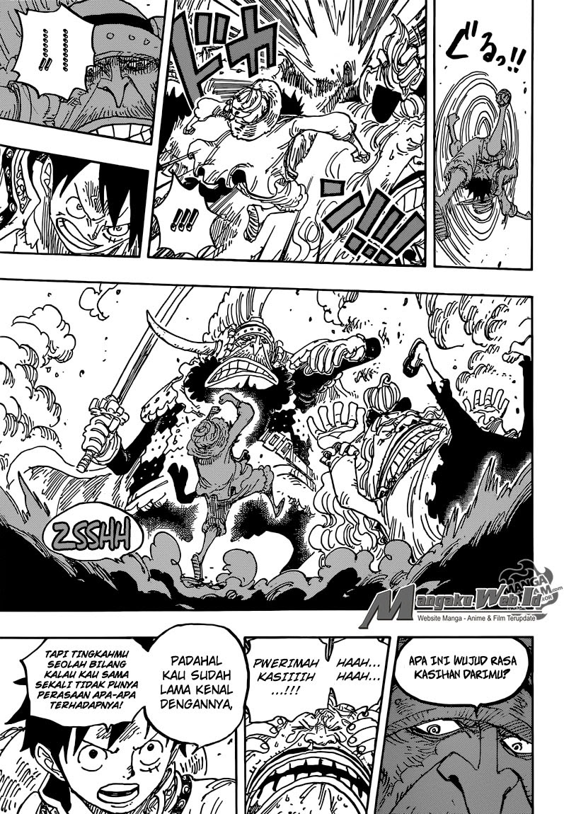 One Piece Chapter 836 – kartu vivre pemberian lola Image 11