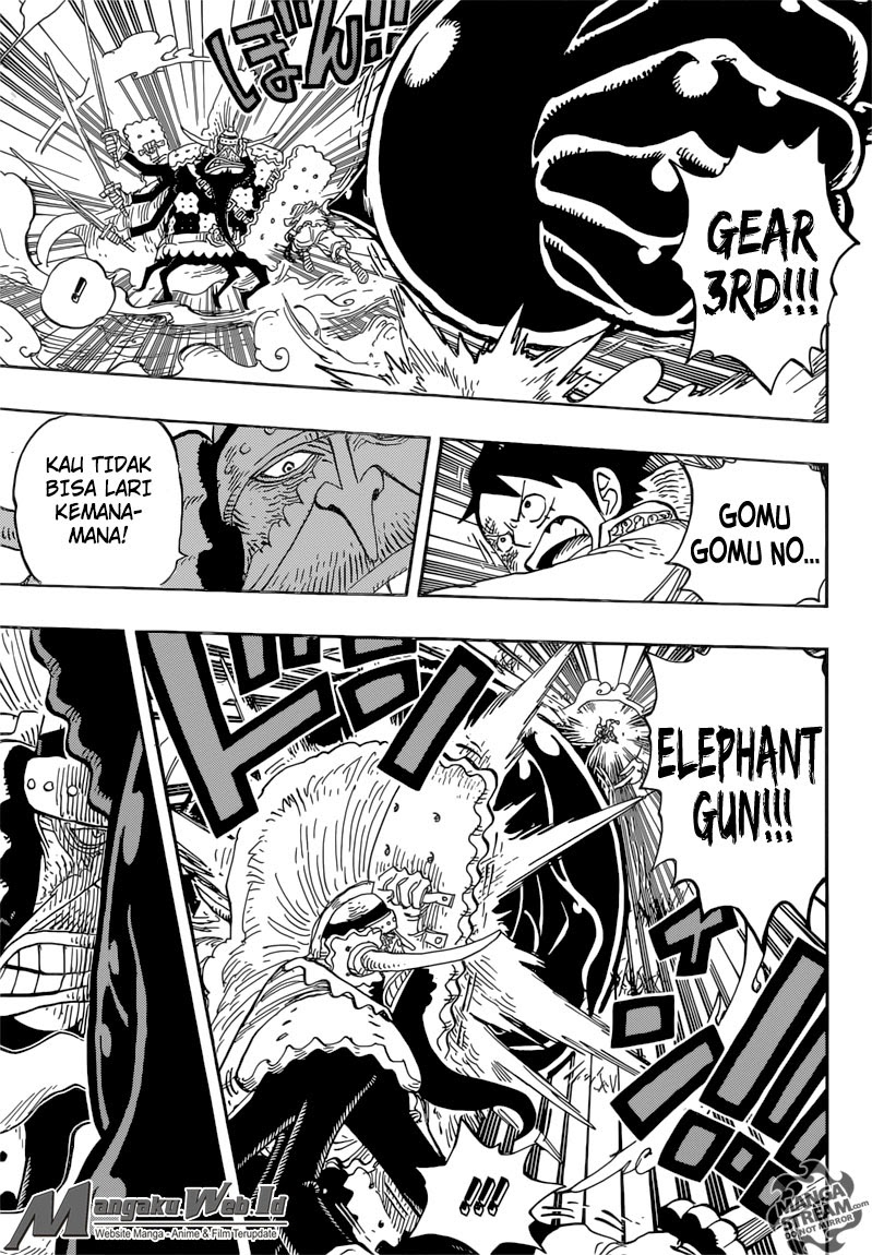 One Piece Chapter 837 – luffy vs komandan cracker Image 3