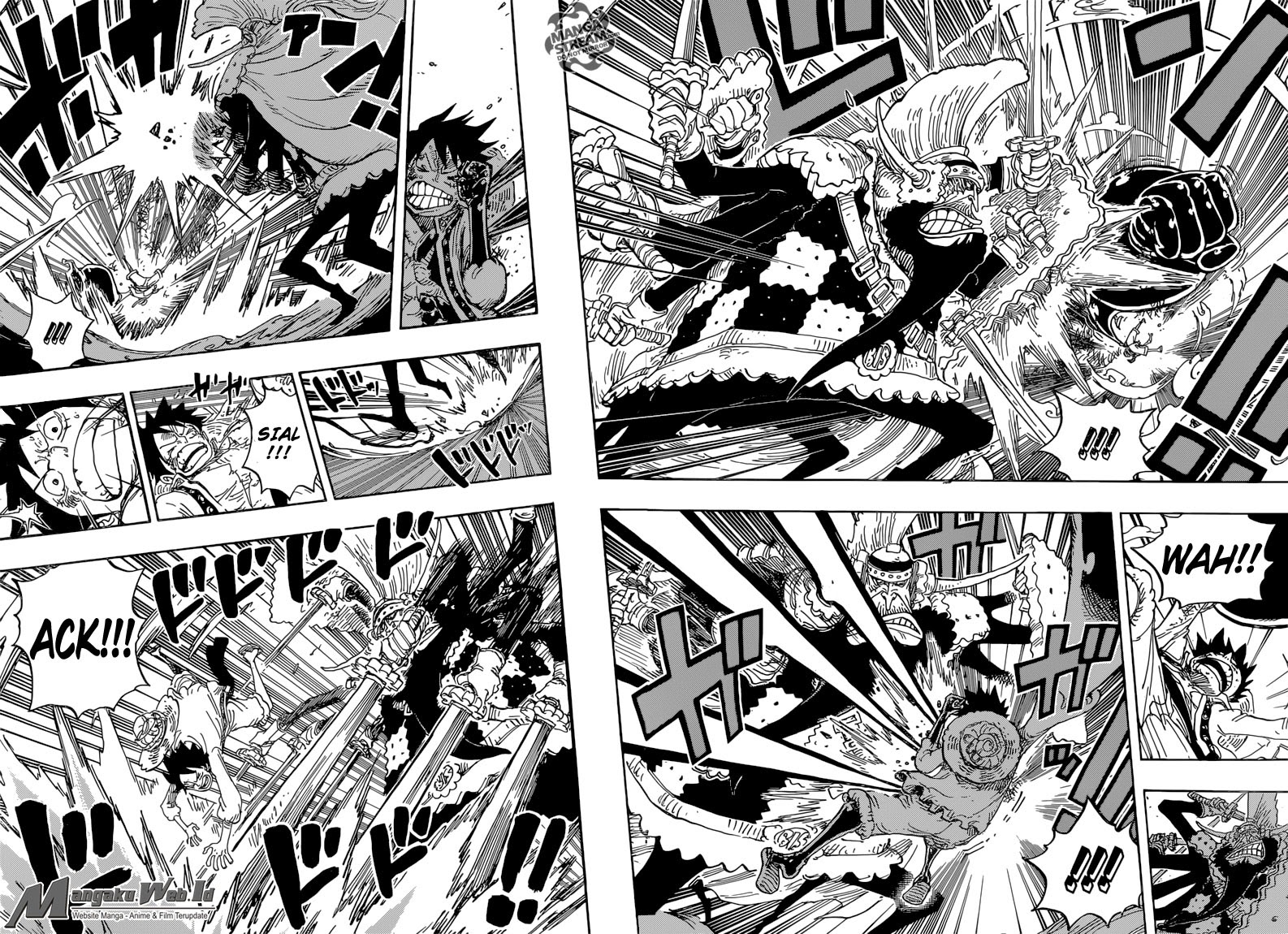 One Piece Chapter 837 – luffy vs komandan cracker Image 4