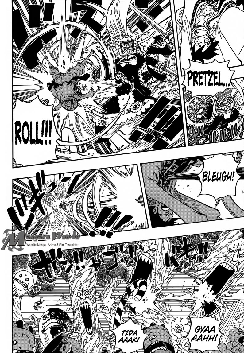 One Piece Chapter 837 – luffy vs komandan cracker Image 5