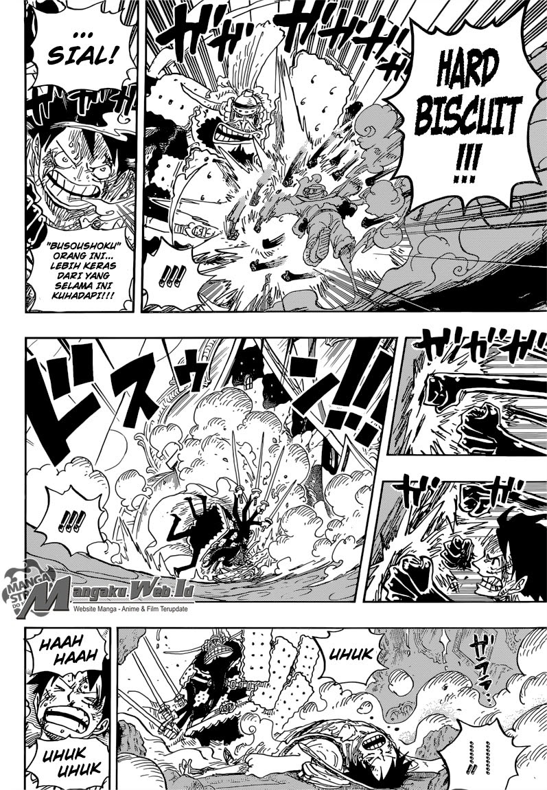 One Piece Chapter 837 – luffy vs komandan cracker Image 13