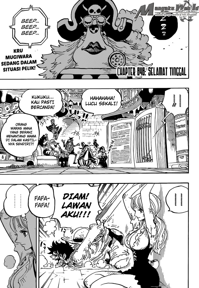 One Piece Chapter 848 – selamat tinggal Image 2