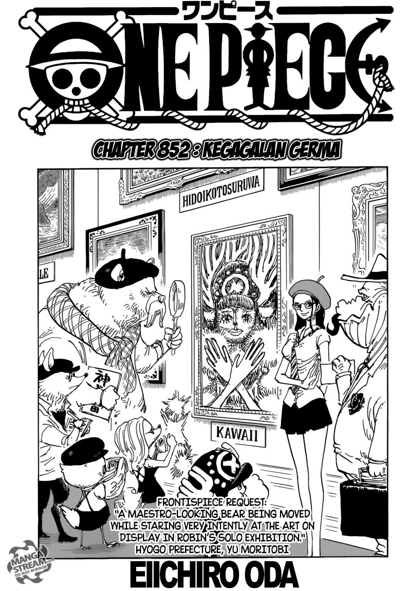 One Piece Chapter 852 – kegagagalan germa Image 0