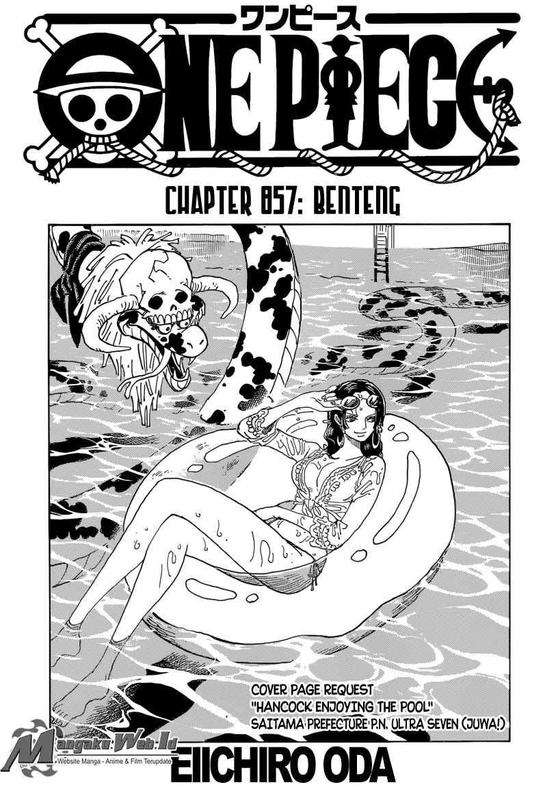 One Piece Chapter 857 – pembohong Image 1