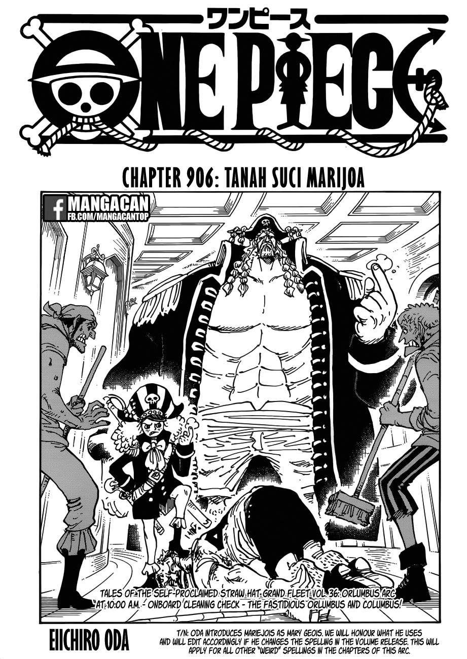 One Piece Chapter 906 Image 0