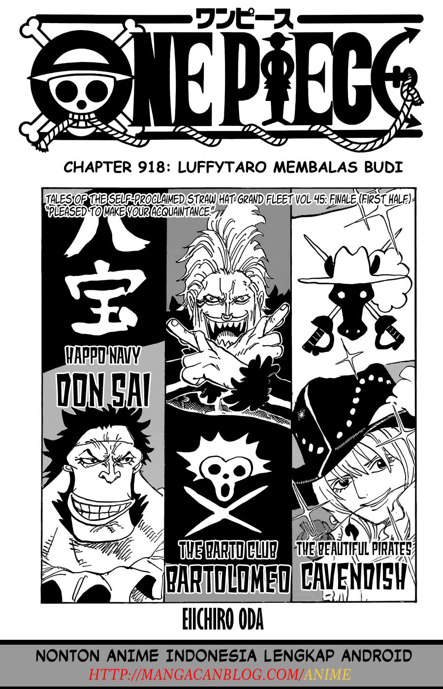 One Piece Chapter 918 Image 0