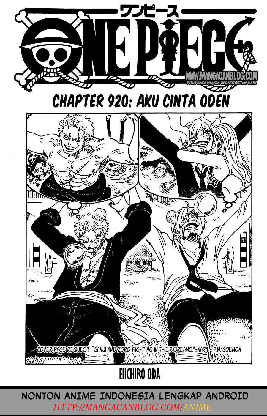 One Piece Chapter 920 Image 0