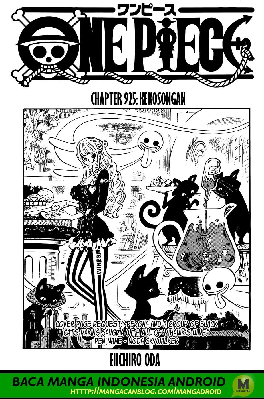 One Piece Chapter 925 Image 0
