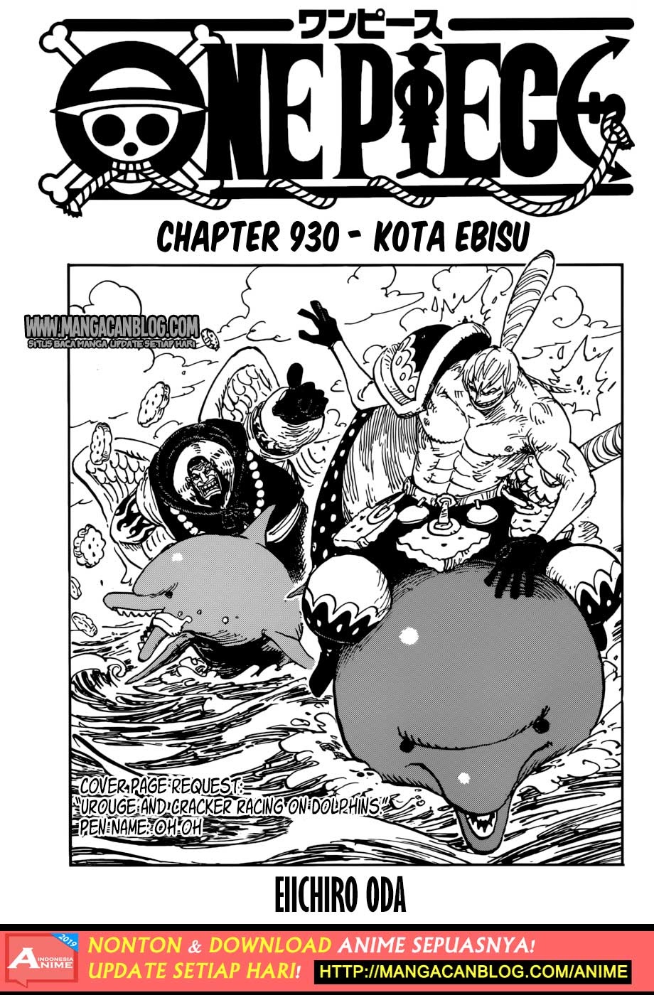 One Piece Chapter 930 indo Image 0