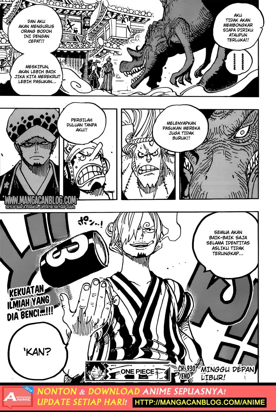 One Piece Chapter 930 indo Image 14