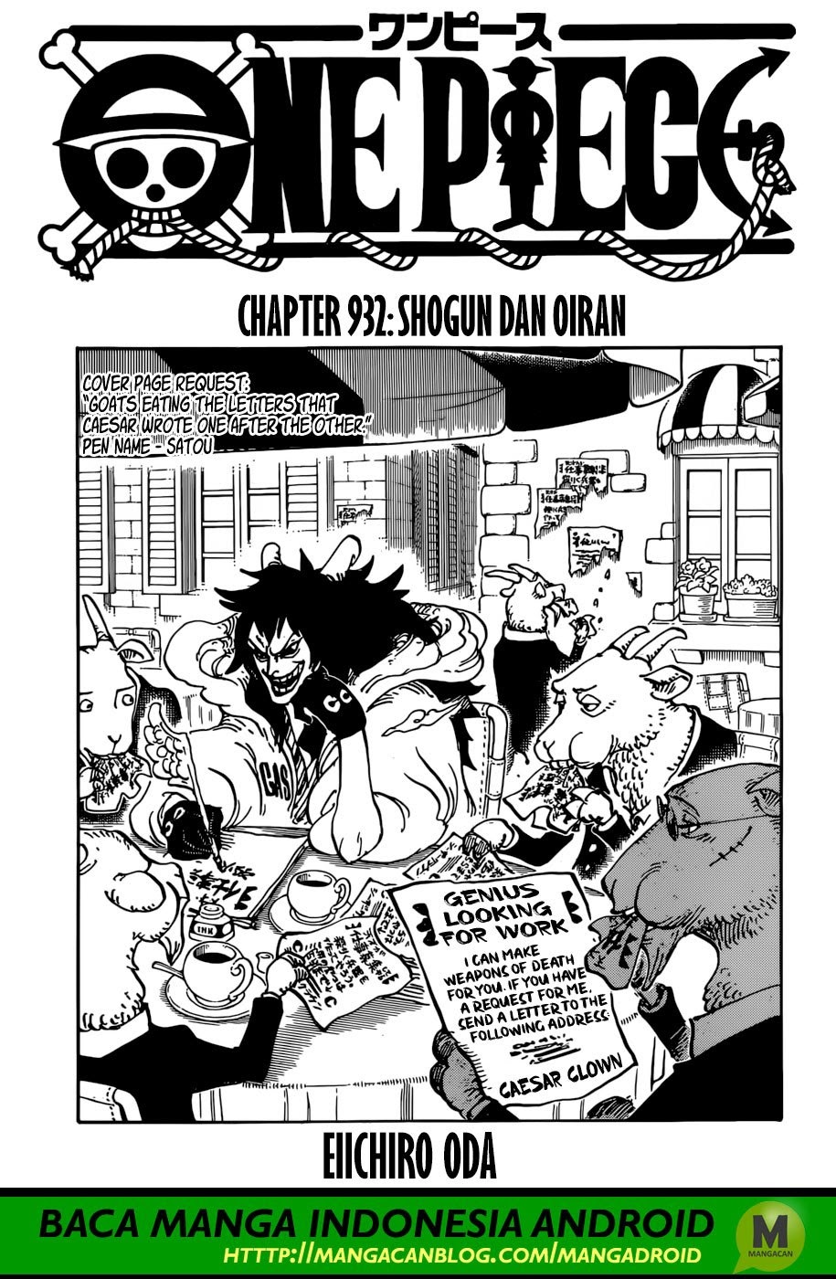 One Piece Chapter 932 Image 0