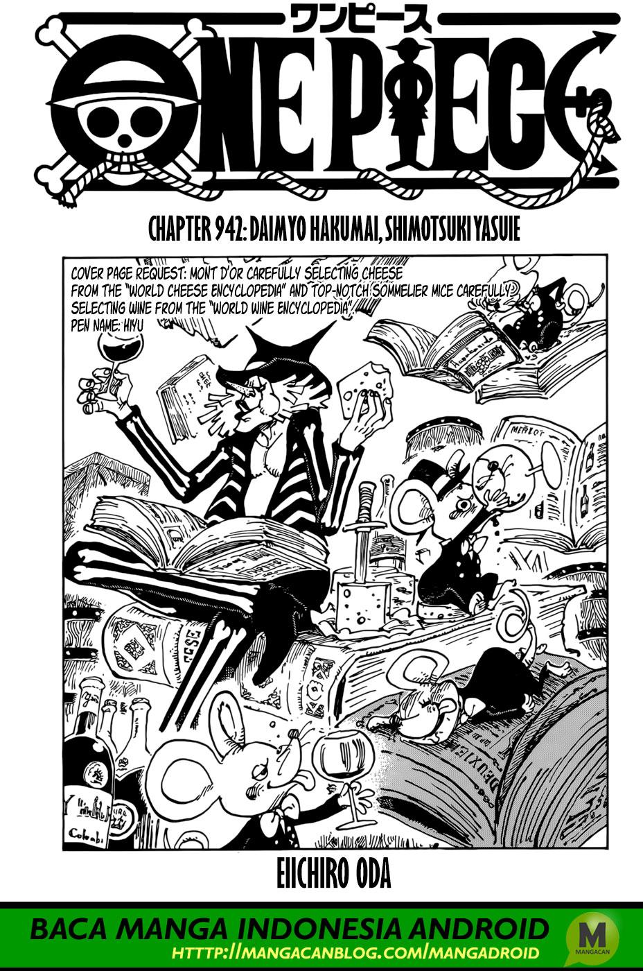 One Piece Chapter 942 Image 0