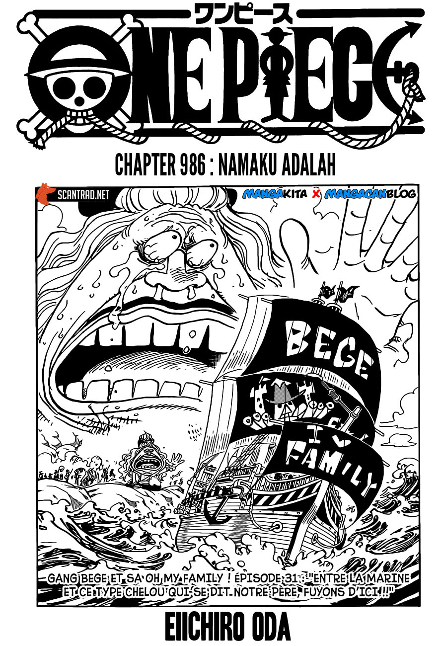 One Piece Chapter 986 Image 1