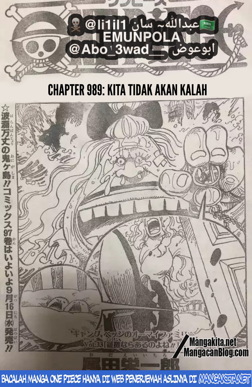 One Piece Chapter 989 (lq) Image 1