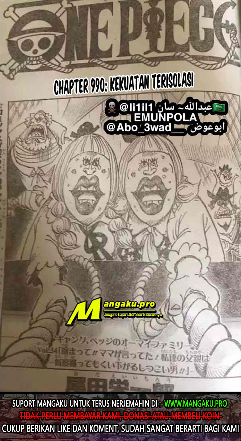 One Piece Chapter 990 lq Image 3