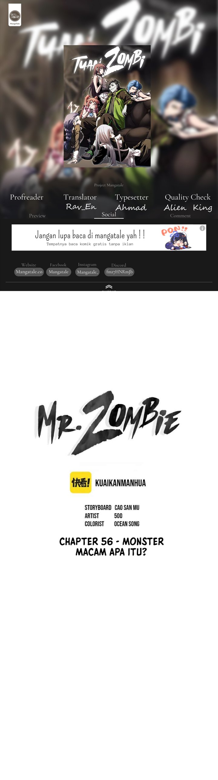 Mr. Zombie Chapter 56 Image 0