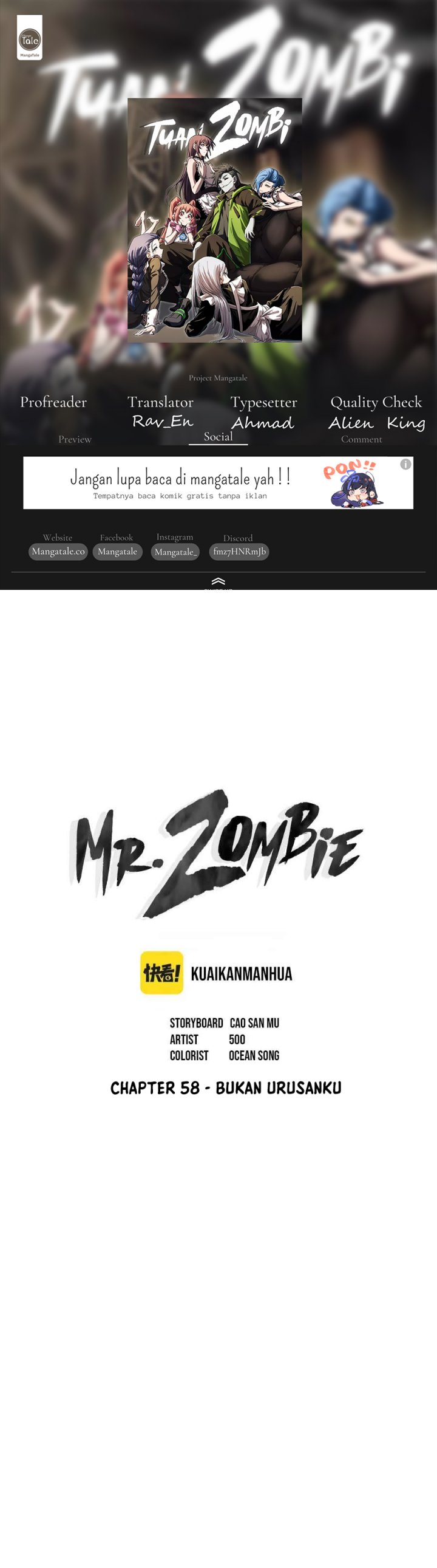 Mr. Zombie Chapter 58 Image 0