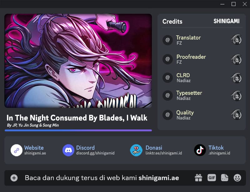 In the Night Consumed by Blades, I Walk Chapter 98 Image 0