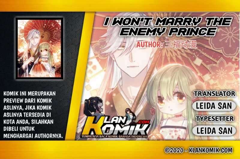 I Won’t Marry The Enemy Prince Chapter 07 Image 0