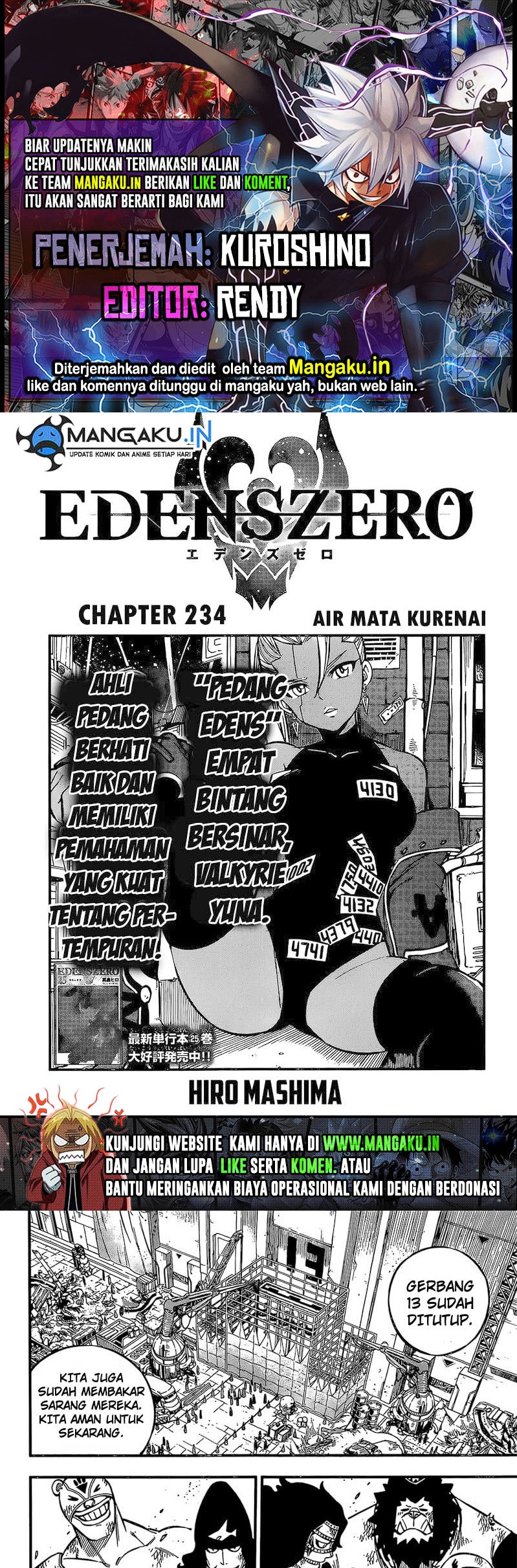 Eden’s Zero Chapter 234 Image 0