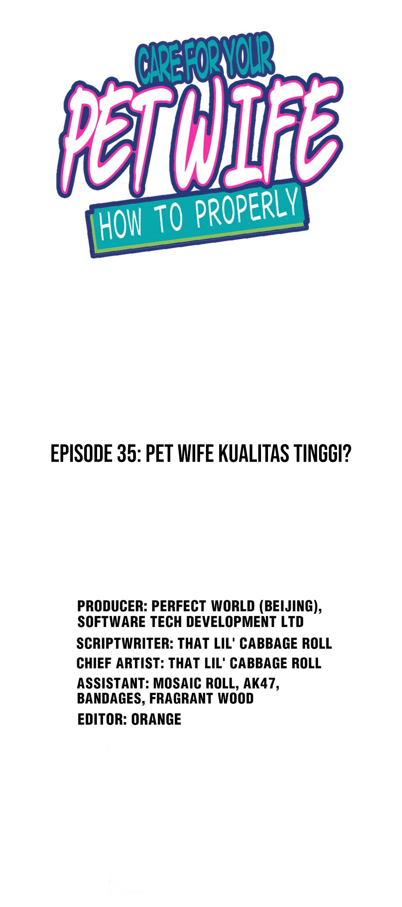 How To Properly Care For Your Pet Wife Chapter 35 Image 1