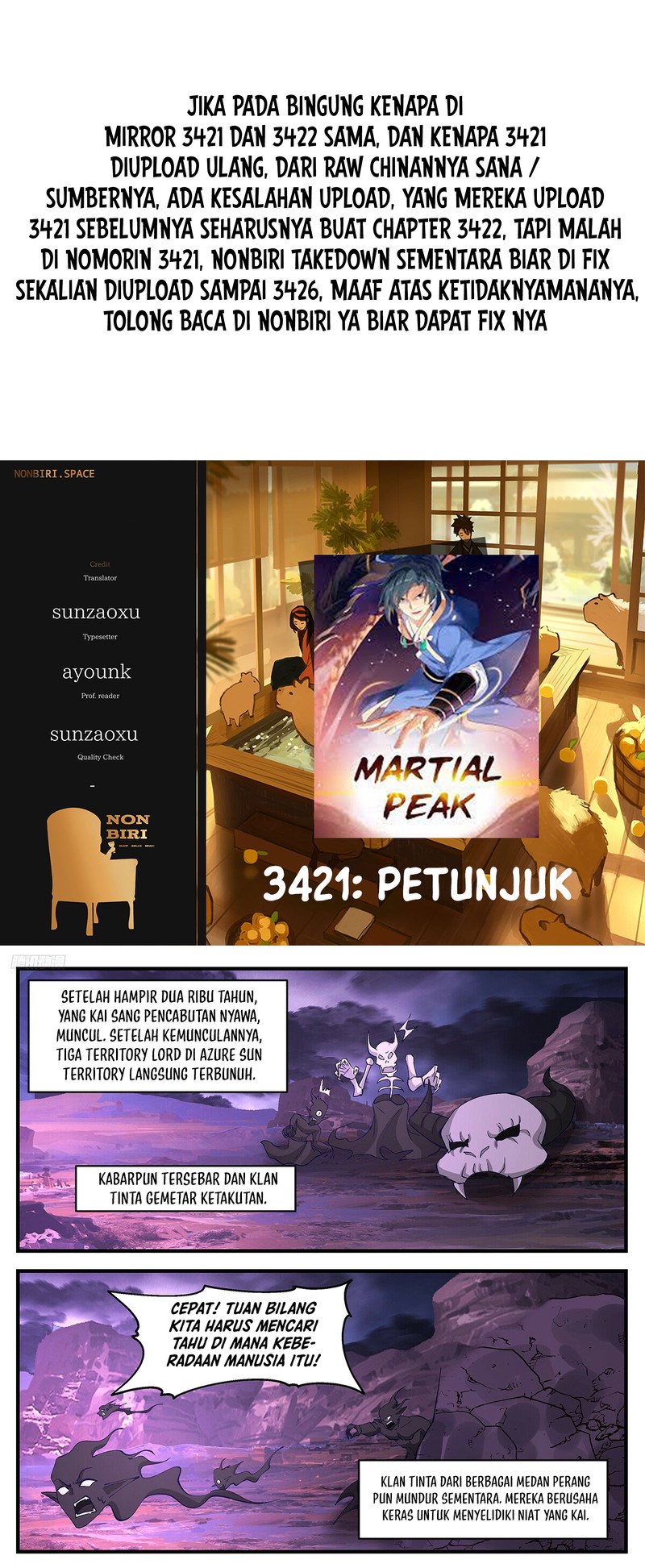 Martial Peak Chapter 3422 Image 0